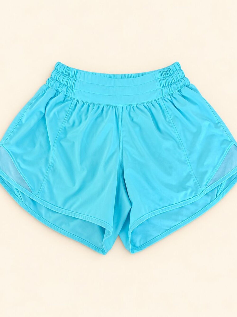 Lululemon Hotty Hot Shorts 4" Size 6 Blue High Rise Running